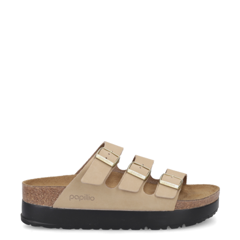 Birkenstock 1029760 CARE ESSENTIALS NUBUK LEATHER sandals in beige