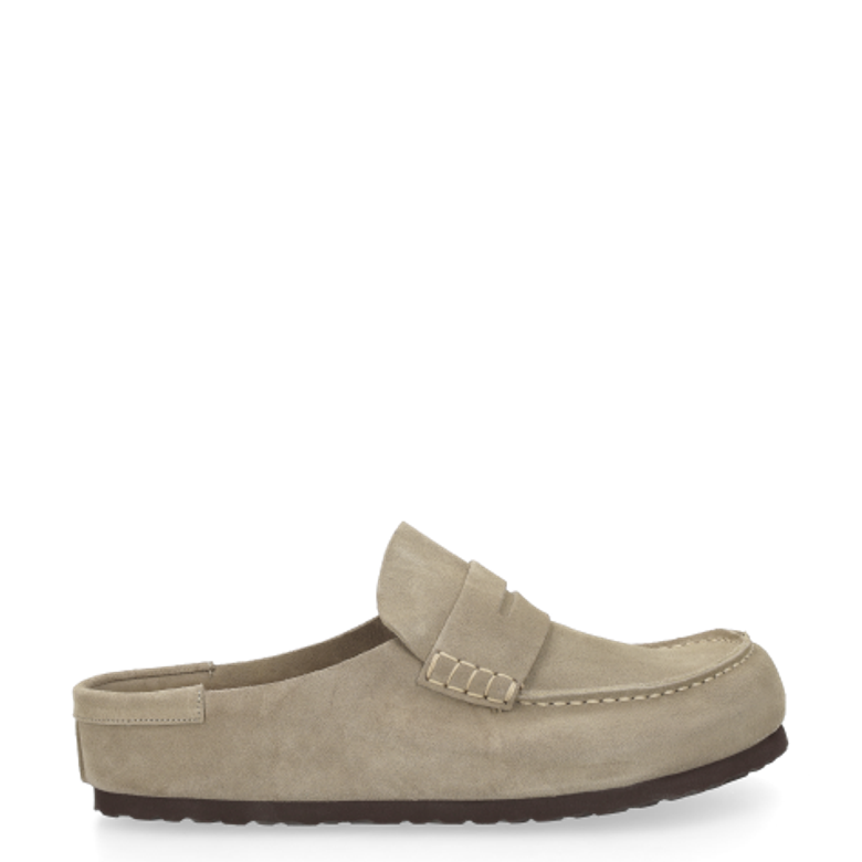 Birkenstock 1029675 NAPLES WRAPPED SUEDE sandals in beige