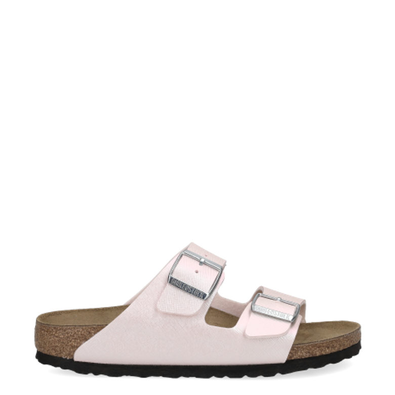 Birkenstock 1029511 ARIZONA BS BIRKO-FLOR EMBOSSED SAFFIANO sandals in rose