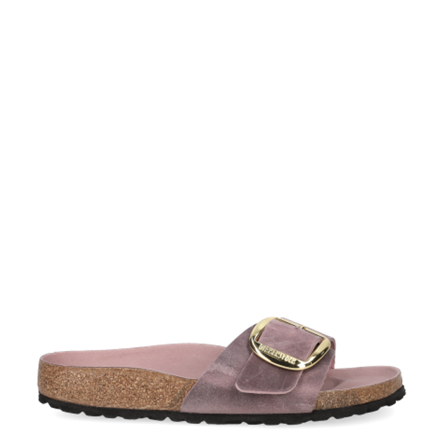 Birkenstock 1029300 MADRID BIG BUCKLE NATURAL LEATHER OILED sandals in purple