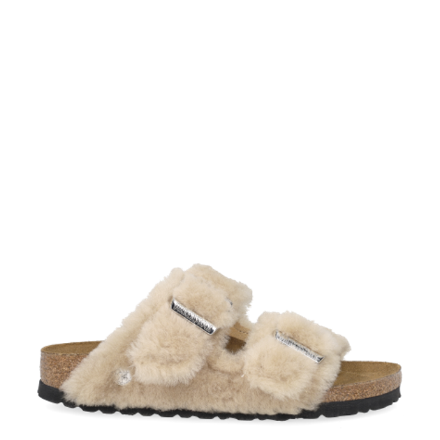Birkenstock 1030275 ARIZONA SHEARLING RIVET slippers in beige