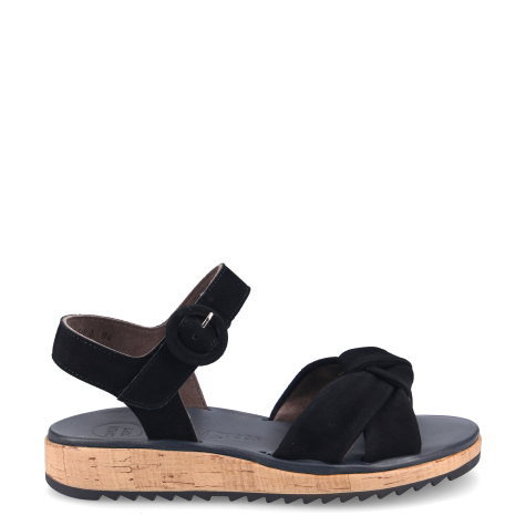 Superga black on sale leather footbed sandals