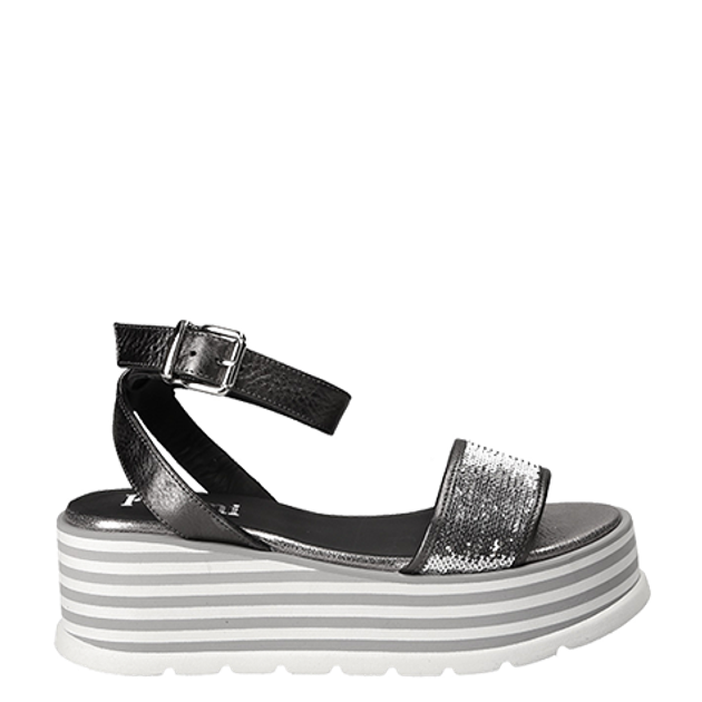 Pertini 15901 sandals in metallic
