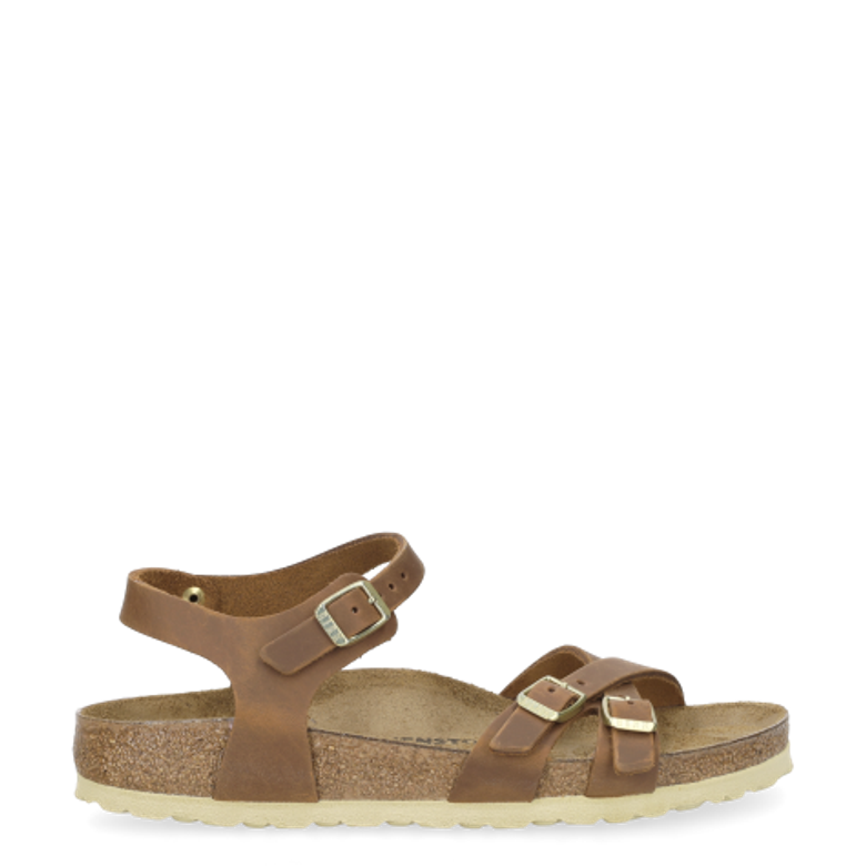 Birkenstock 1021489 KUMBA NATURAL LEATHER sandals in brown