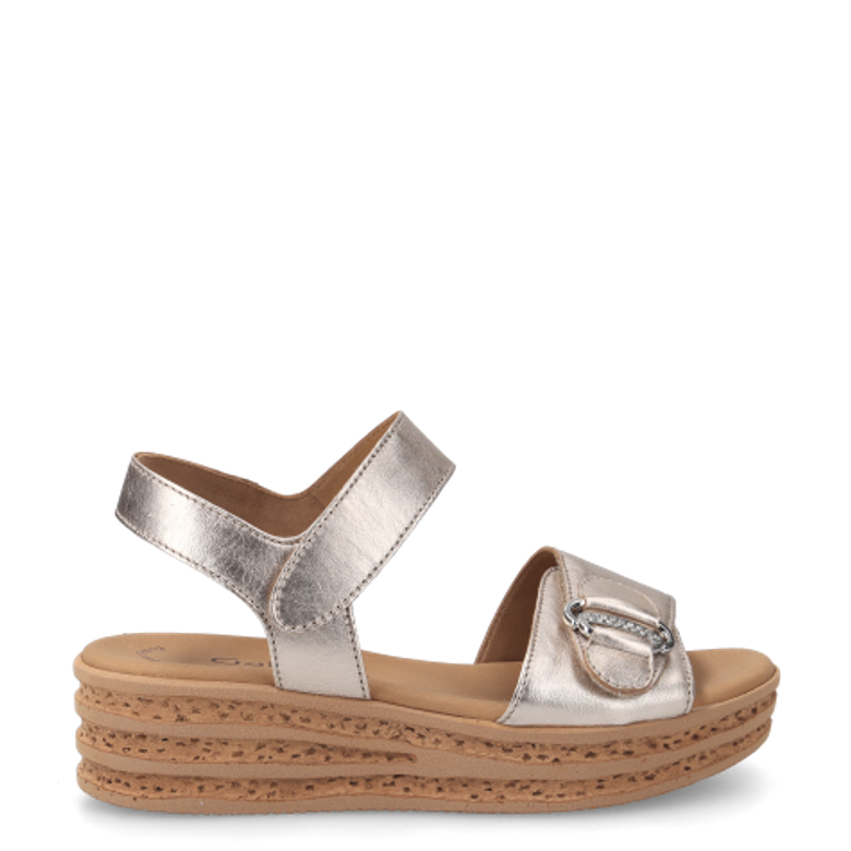 Gabor 44.554.62 sandals in metallic