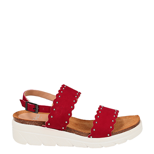 Perlato 11516 KISS sandals in red