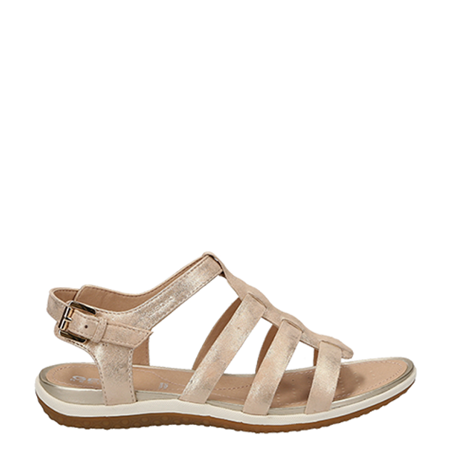 GEOX SAND.VEGA sandals in gold