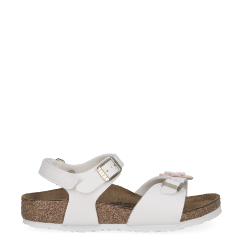 Birkenstock 1029561 RIO PLAIN FLOWERS AS KIDS BIRKO-FLOR sandals in white