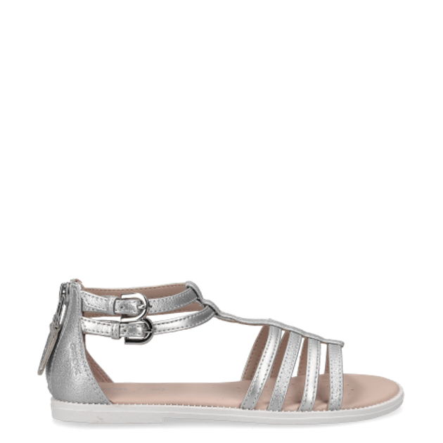 GEOX KARLY GIRL sandals in silver