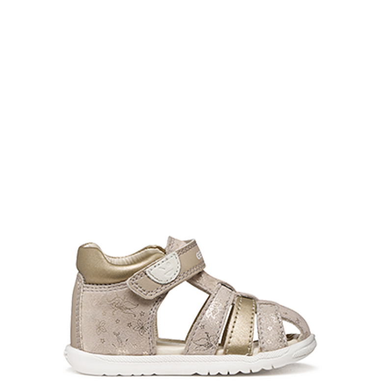 GEOX MACCHIA sandals in metallic