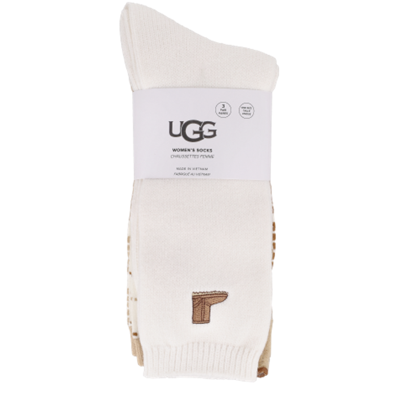 UGG 1181414-CCBT UGG CLASSIC CREW 3-PACK  in brown