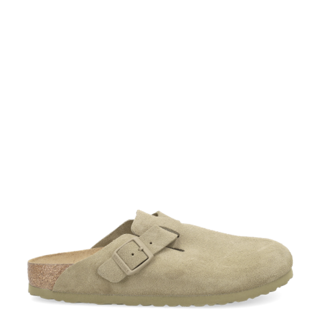 Birkenstock 1025844 BOSTON SUEDE LEATHER slippers in beige