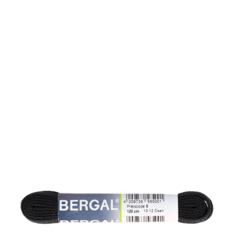 Bergal Flat 8856 000 Shoelaces in black