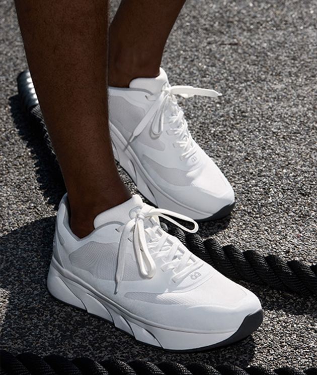 tenhaag gridhaag sneaker in white