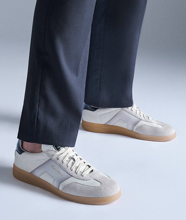 Santoni OLYMPIC - 21965 I32 Sneaker in white