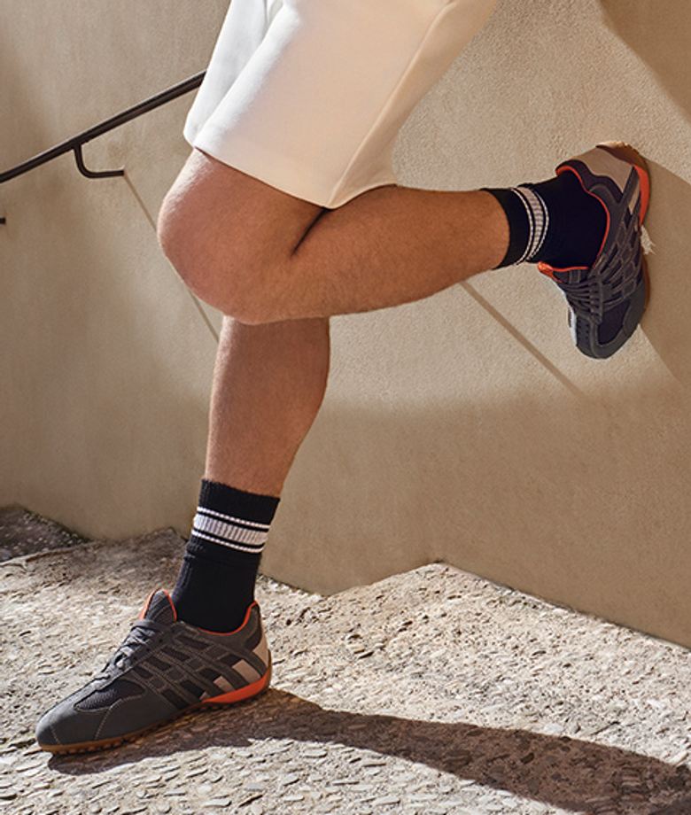 GEOX SNAKE sneaker in gray