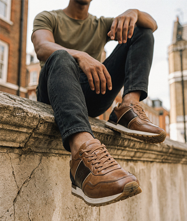 La Martina TODI sneaker in brown