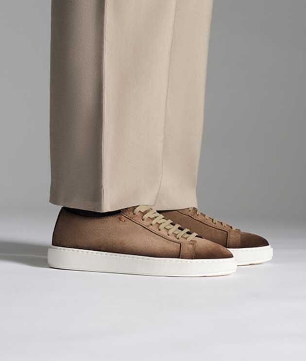 Santoni 21571 M21 sneaker in brown