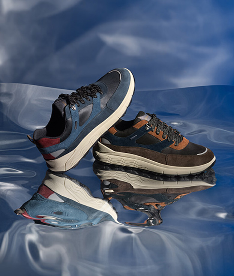 GEOX SPHERICA sneaker in brown