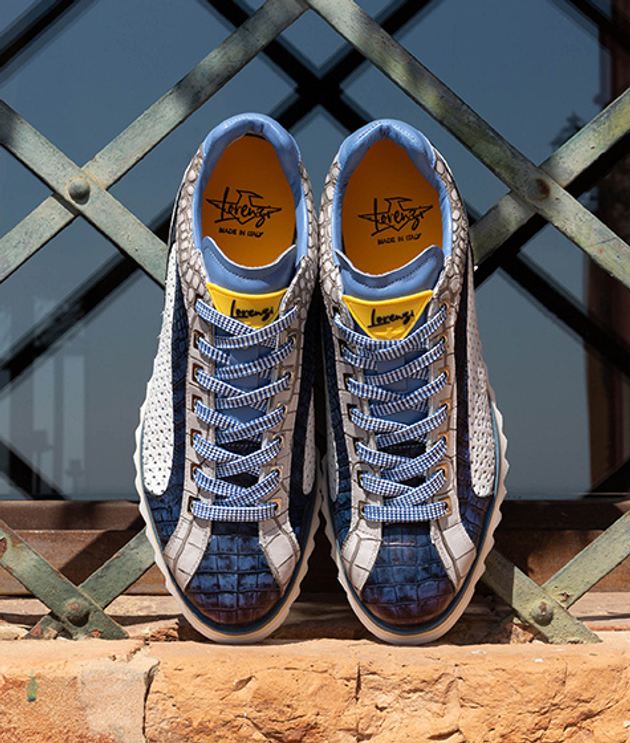 Lorenzi 15788 TROPEA BLU sneaker in blue