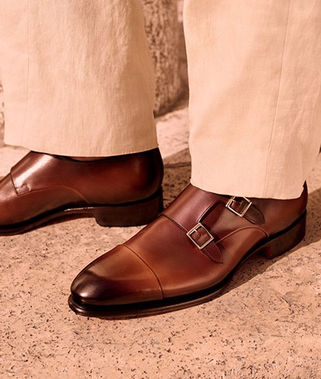 Santoni 11652 A91 slip-on shoe in brown