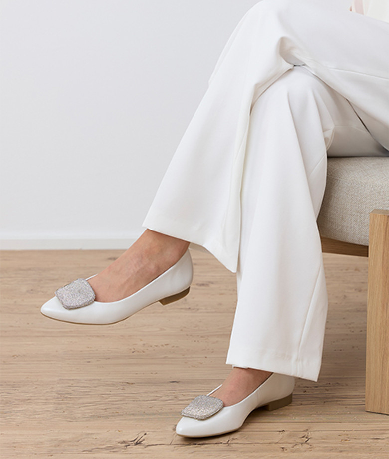 Paul Green 1181-029 ballerina in white