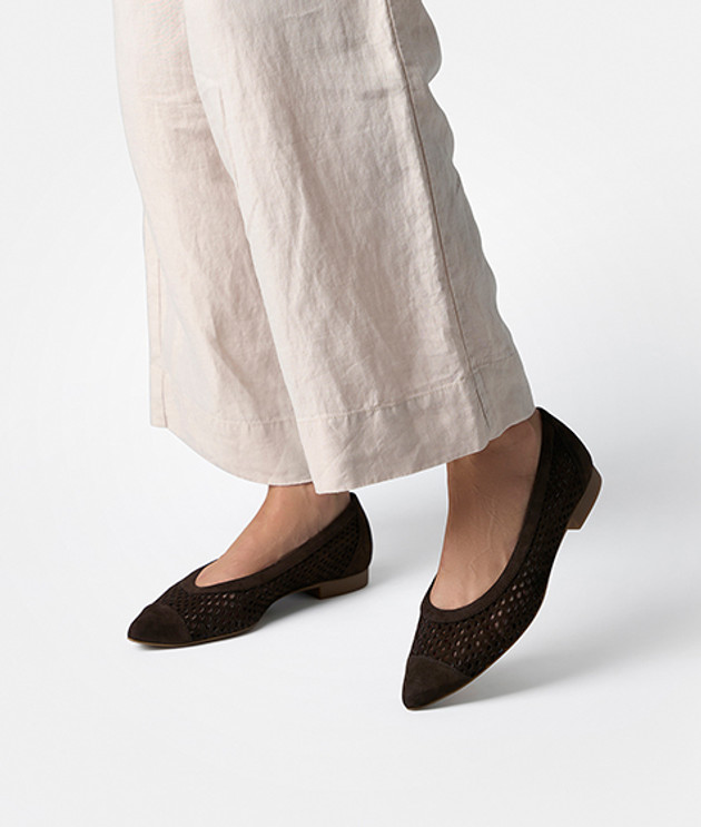 Paul Green 1215-009 ballerina in brown