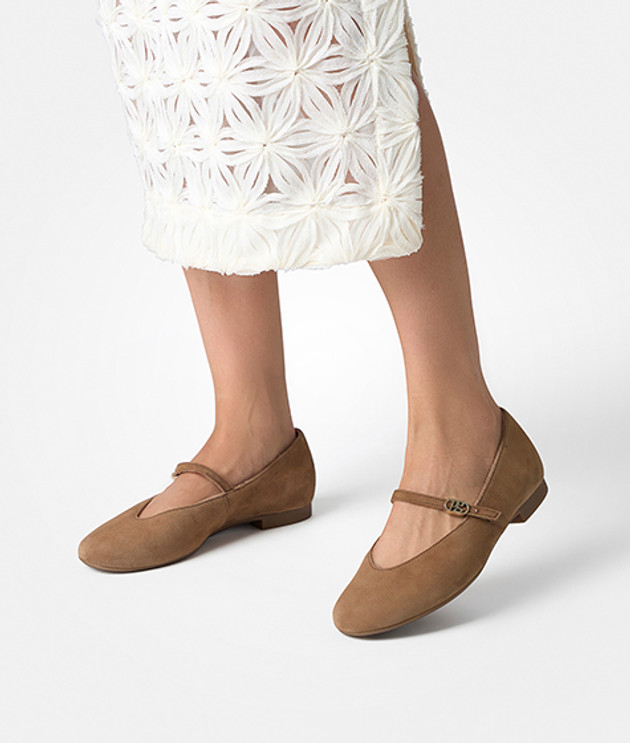 Paul Green 1189-039 ballerina in brown