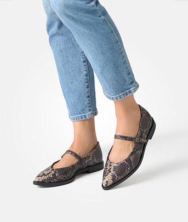 Paul Green 1127-078 ballerina in brown