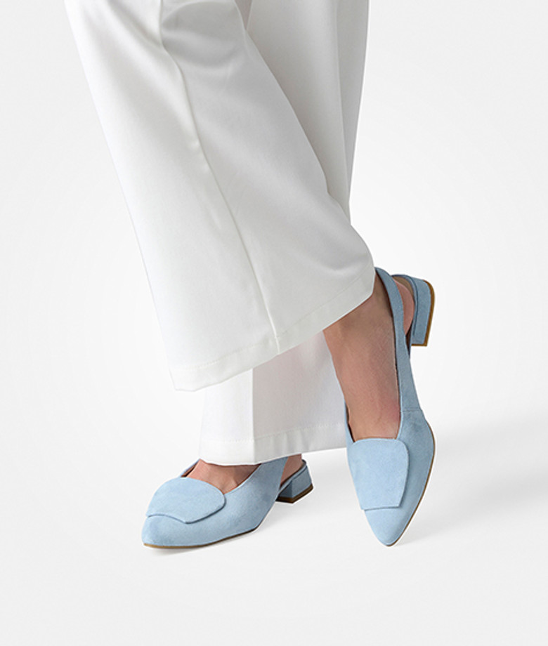 Paul Green 6090-099 Peeptoes & Slingpumps in blau