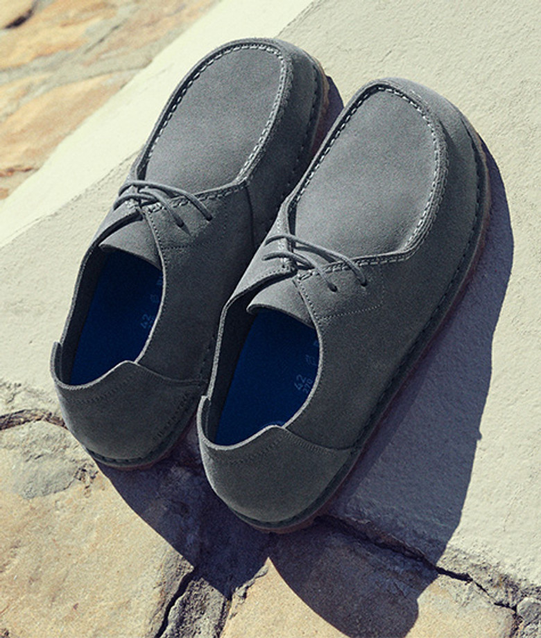 Birkenstock UTTI LACE lace-up shoes in gray