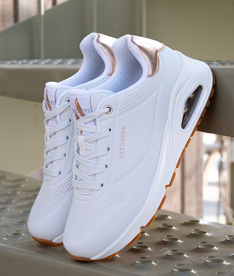 Skechers 177094 WHT UNO sneaker in white