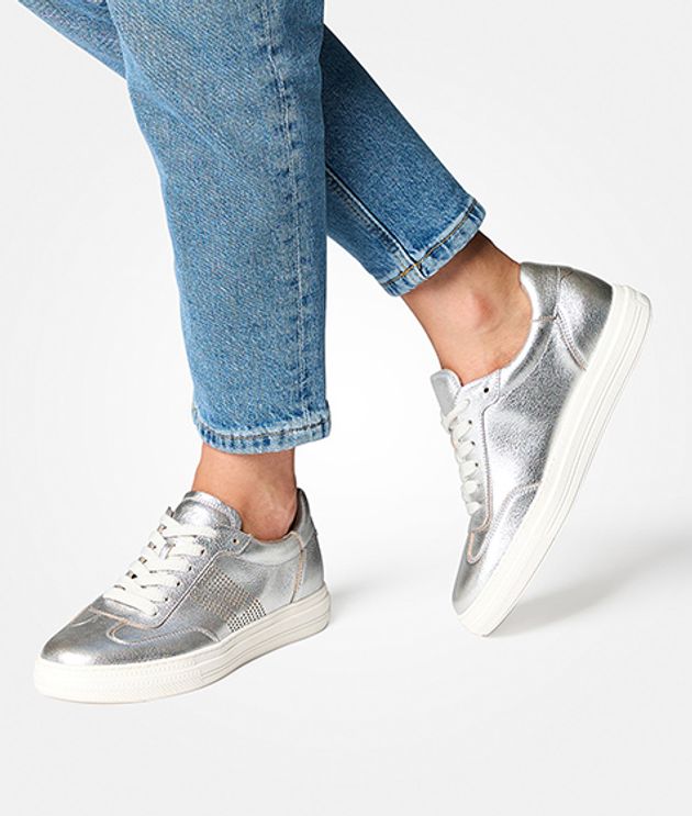 Paul Green 5409-037 sneaker in silver