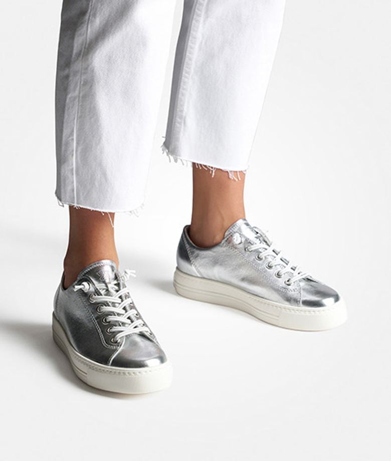 Paul Green 4081-455 sneaker in silver