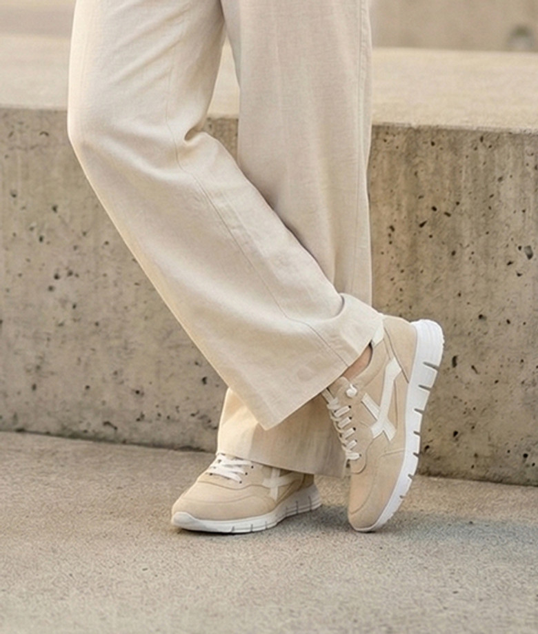 Sioux 4141862 MOKRUNNER-D-021 sneaker in beige