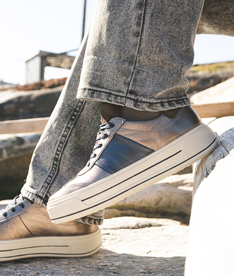 Ara 23012-05 Canberra 3.0 sneaker in metallic