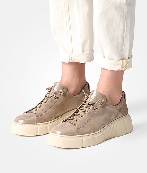 Paul Green 5418-088 Sneakers in beige, gold-metallic buy online