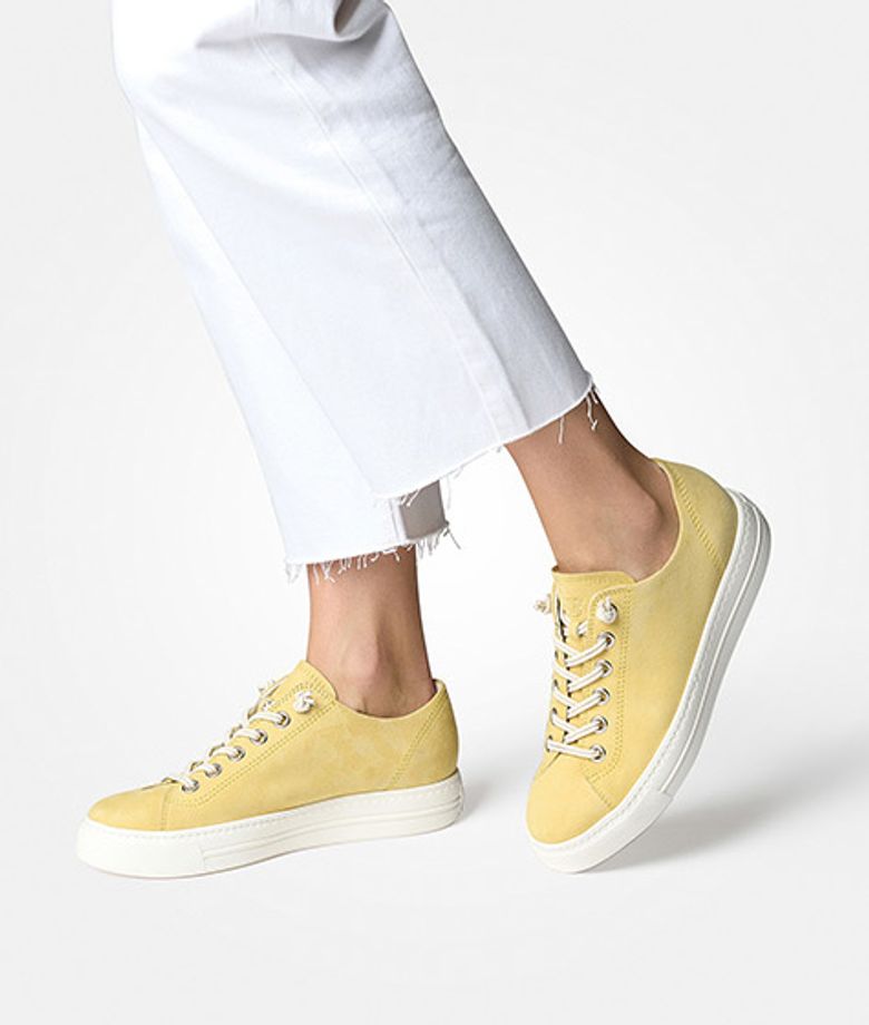 Paul Green 4081-425 sneaker in yellow