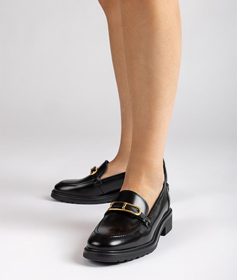 Unisa ESTIVA_SIV BLACK slip-on shoe