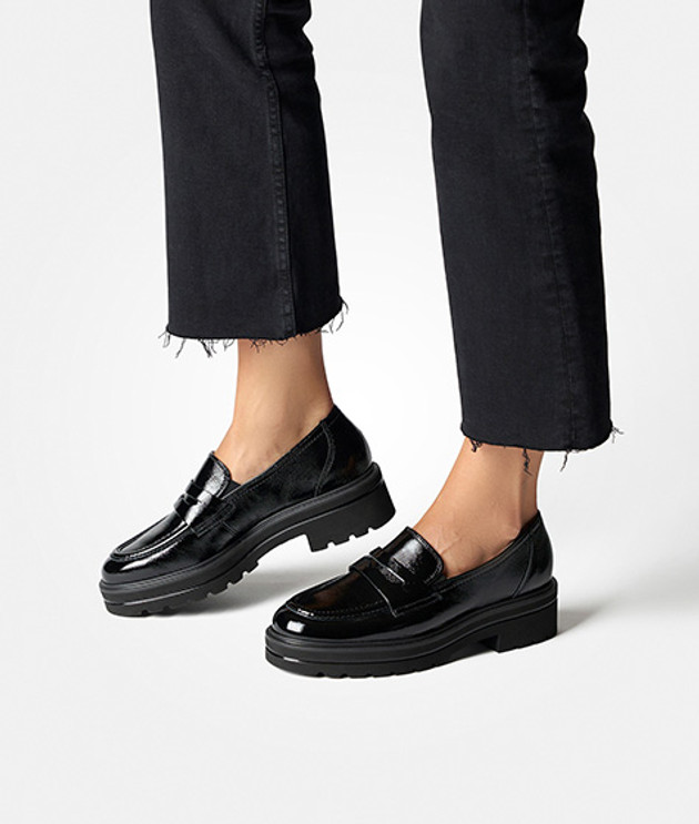 Paul Green 2961-014 Slipper & Mokassin in schwarz