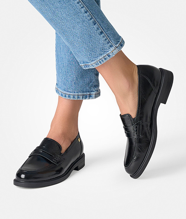 Paul Green 1251-020 Slipper & Mokassin in schwarz