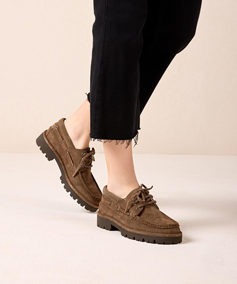 Unisa FEUDO_BS TAUPE Loafers & Moccasins in Brown