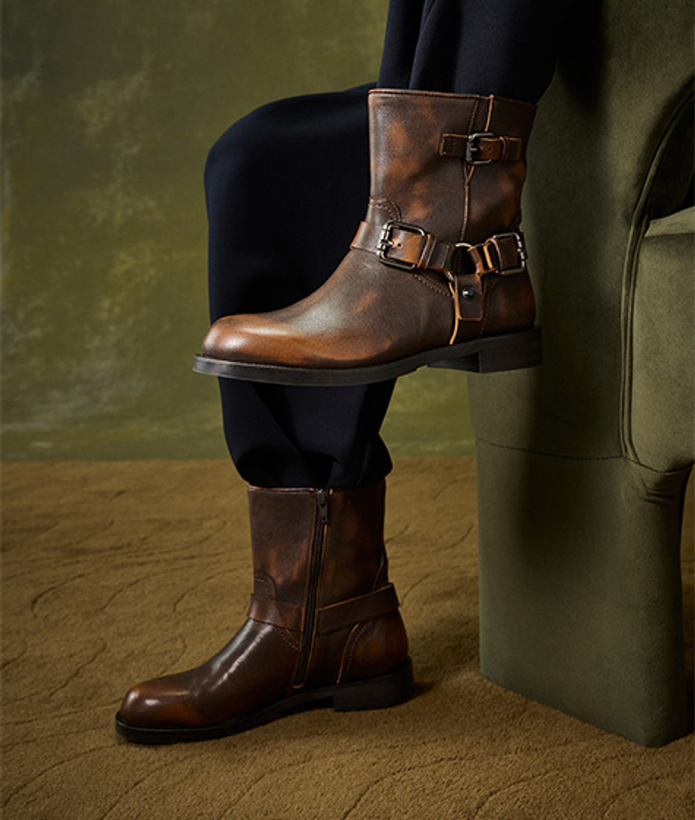 Donna Carolina FREYA ALMA MARTE CUOIO 58.756.221-001 Ankle Boots in Brown