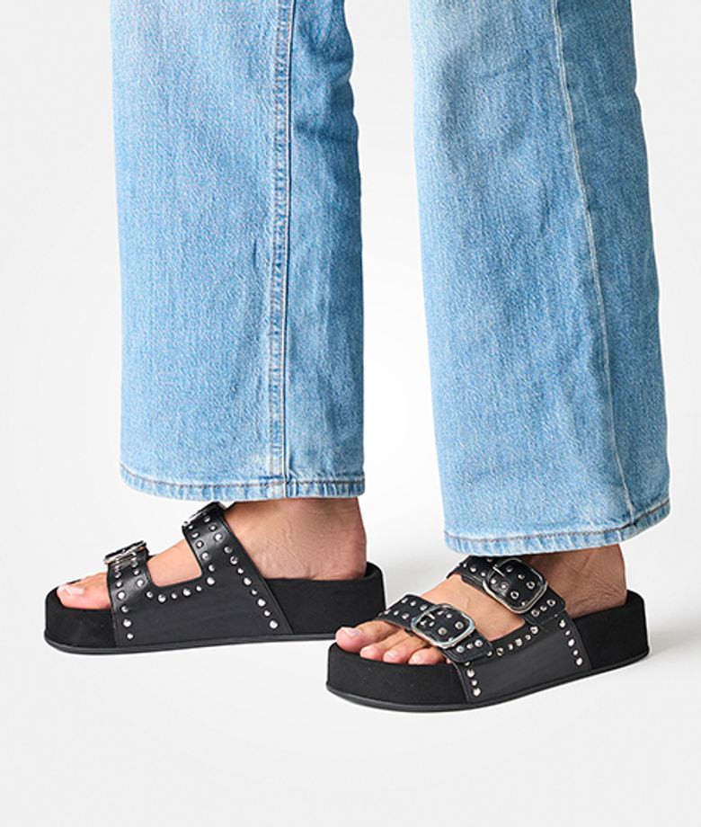 Paul Green 6168-007 sandals in black