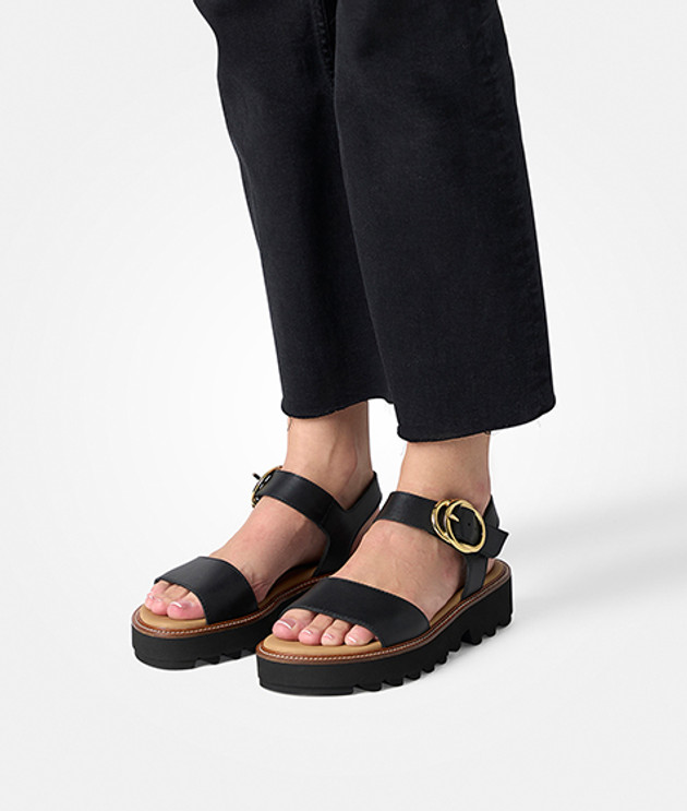 Paul Green 6189-009 sandals in black