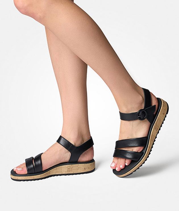 Paul Green 6112-025 sandals in black