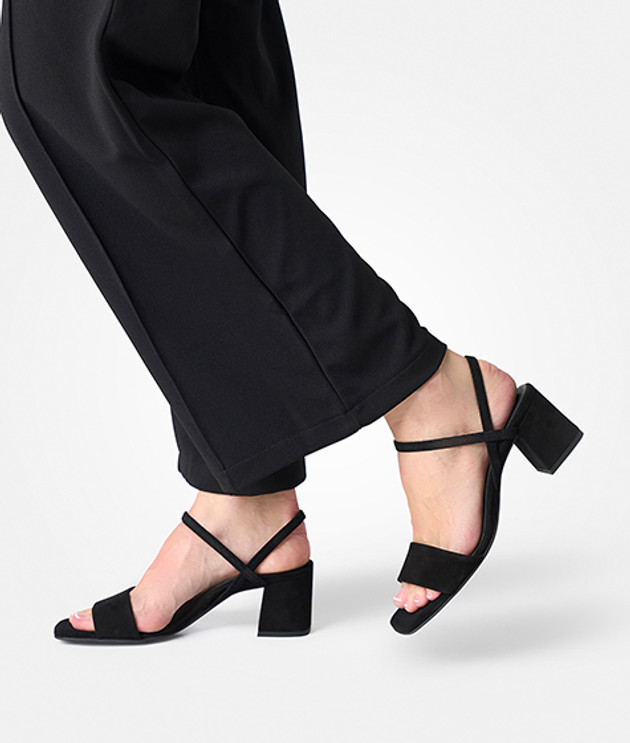 Paul Green 6183-019 Black Sandals