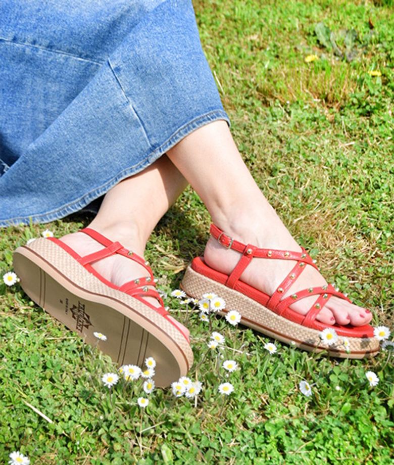 Truman's 4146 204 ROSSO sandals in red
