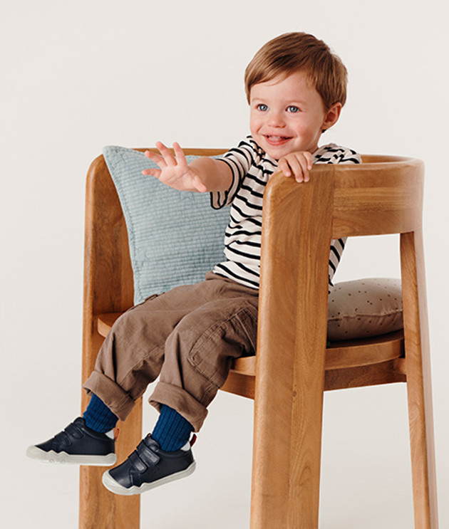 GEOX STEPPIEUP velcro in black