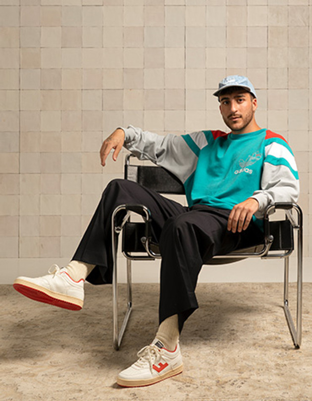 Flamingos' Life RETRO 90’s WHITE ORANGE BICOLOR Sneaker in weiß